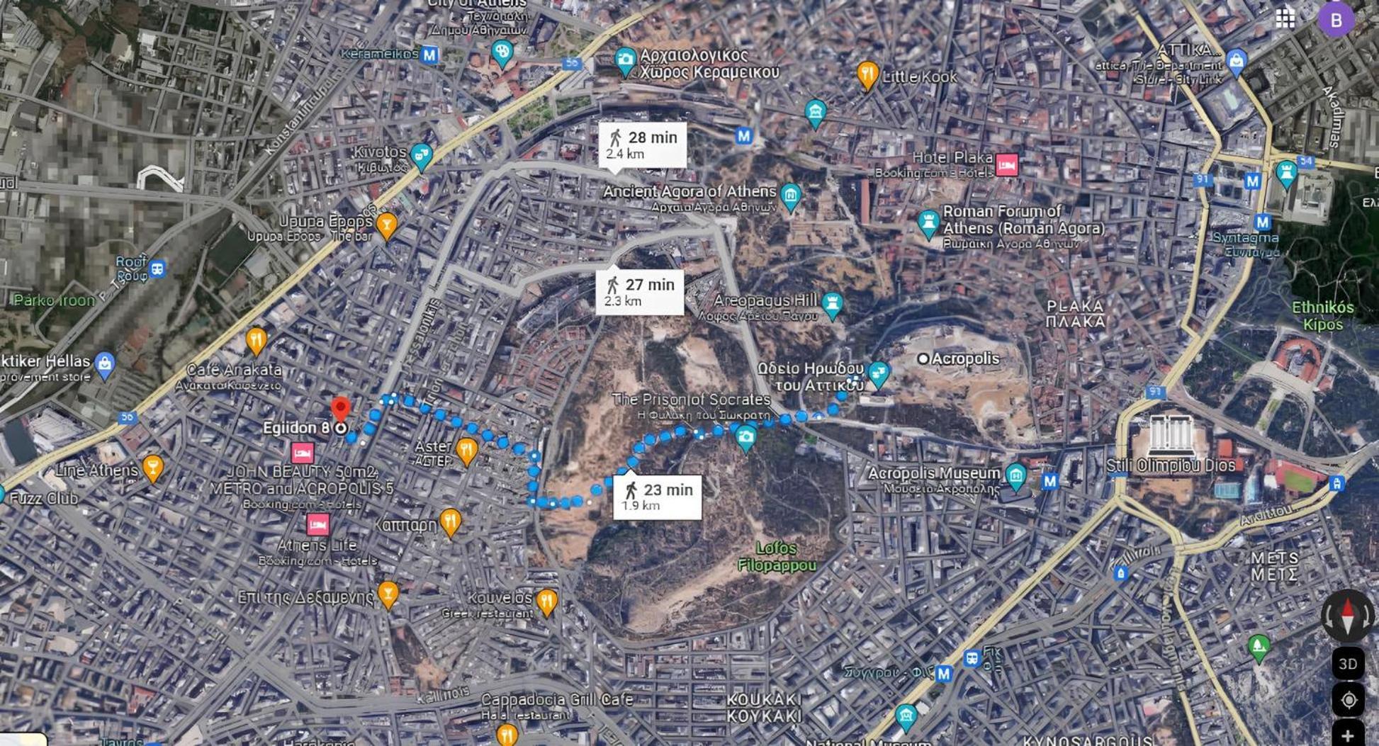 Veggera Apt Athens Center,Petralona Station Екстер'єр фото
